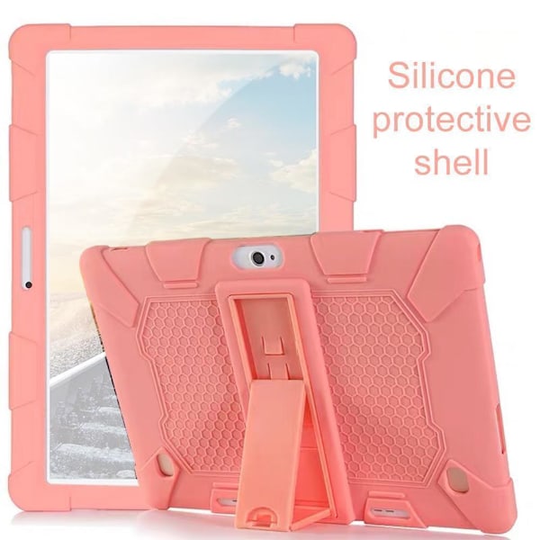 Universellt Stötsäkert Silikon Ställ Fodral för 10.1\" PC Android Lot N9 red One-size
