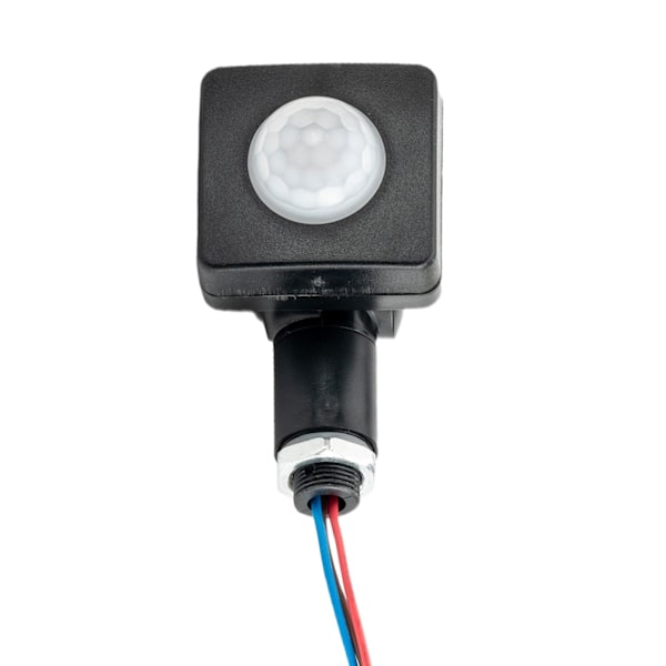 Utomhus DC 12V Automatisk Infraröd PIR Rörelsesensor Brytare för L black 10mm