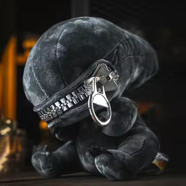 Xenomorph Plyschleksak med dragkedjemun, tecknad plyschdocka, mjukt gosedjur+ 1pc 1pc