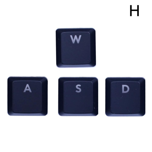 1 komplett set original genomskinliga nyckelkapslar för Logitech Keyboard G WASD one-size