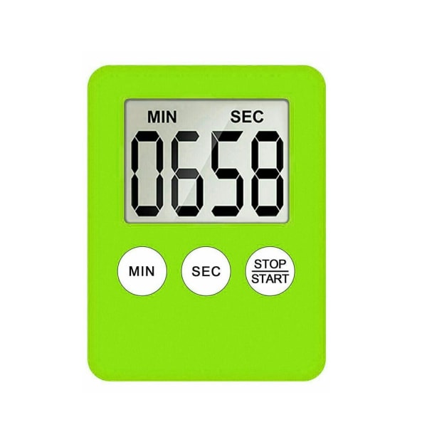 weeee Digital kökstimer Multifunktionell elektronisk timer LCD silver 1pcs