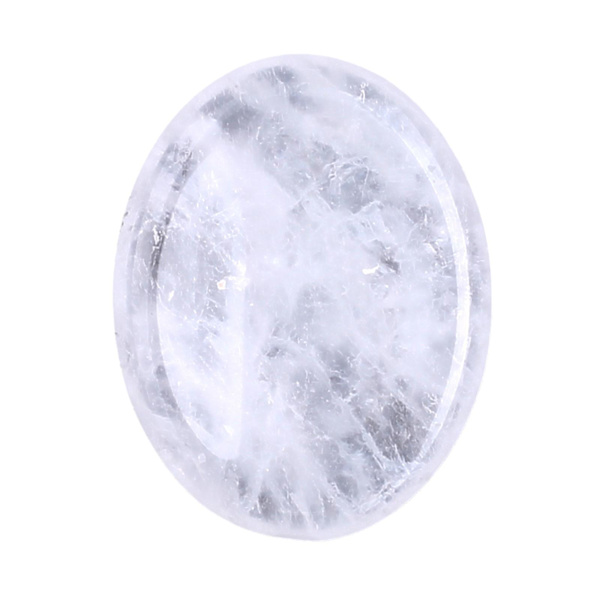 7-Chakra Oro Sten Ädelsten Reiki Anti-ångest Handflata x Sten Kristall UK White crystal One-size