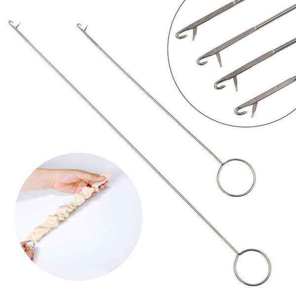 Loop Turner-verktyg för silikonpärlor, nålkrok med tungkrokverktyg. ■д △з short 17.5cm