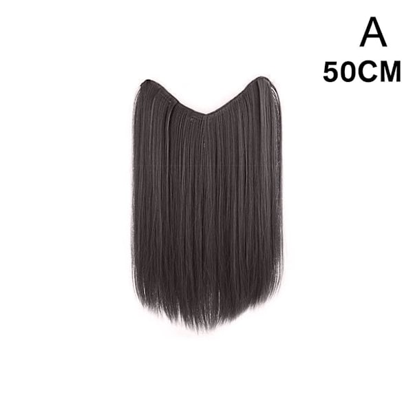 Extra Tjock Dubbel Väft Clip In Hårförlängningar Äkta Hår `AU.  light brown 60CM