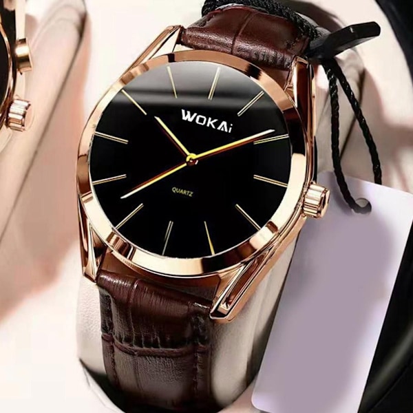 Sport Quartz Klockor Lämpliga För Män Wokai Herr Quartz Klockor Affärs- Och Lyxstil A8A4 A One size