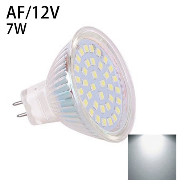 MR 16 LED-lampa 3W/5W/7W Infällda Spotlights Lampor Glas 12V GU5. white light F12V-7W