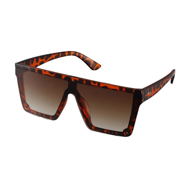 Dam Solglasögon Kvadratiska Överdimensionerade Lyx Fla Hot P8 black+orange One-size