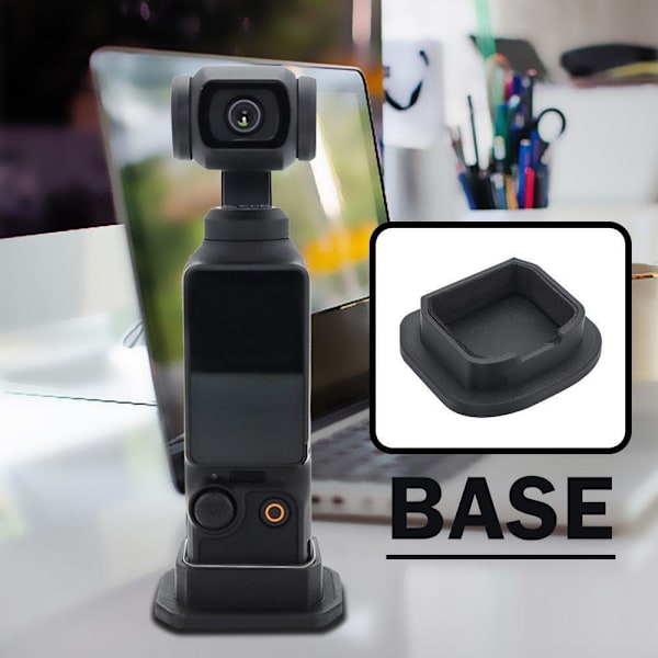 För OSMO Pocket 3 Förstorad Stödbas Fäste Handhållen Gimbal Bas Stabil I6T2