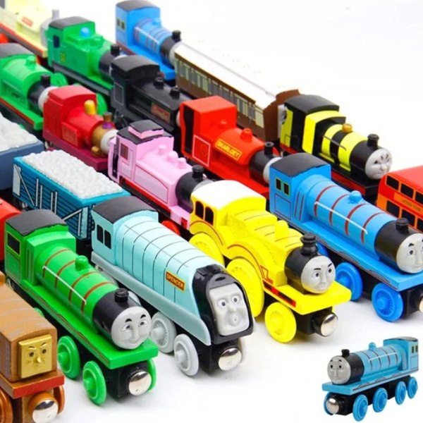 Magnetisk järnvägståg leksak Montessori rälsbil leksak för barn 1-20random one-size