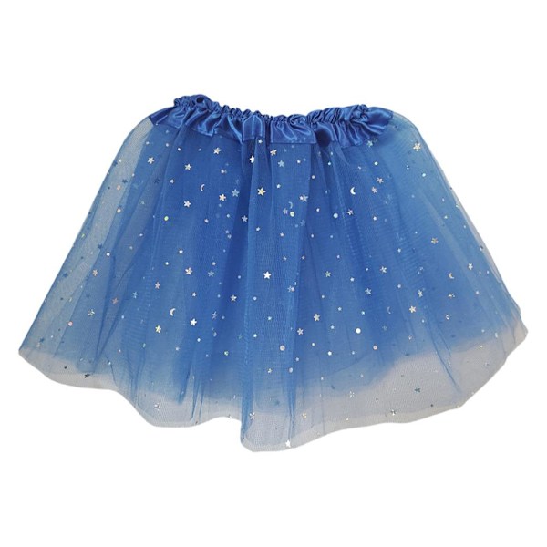 Glitter Barn Mesh Kjol Flickors Dansuppvisning Halv Kjol M5Y7 Kropp L4L5 Dark blue 1pcs
