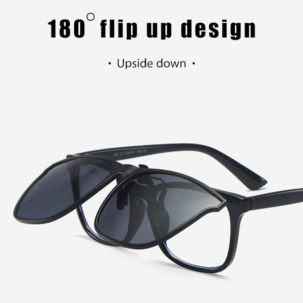 Clip-on Solglasögon, Bärbara Glasögon, Clip-on Solglasögon Portabla Sport Stora Sol A9i2 green One-size