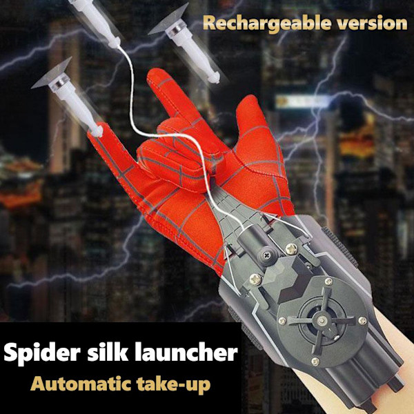 Cosplay Web Shooter Leksak Supercoola Leksaker För Pojke Web Shooter Leksak Siktande Rörelseleksak Presentleksaker För G3j0 black one-size