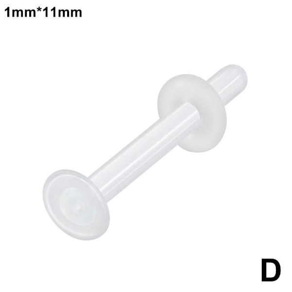 Glas Örhängen Transparent Osynlighet Mode Örhängen Accessoarer För Student Kvinnor Män P7 WhiteD One size 2pcs