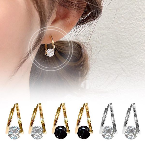 Lymphvity Halolux Germanium örhängen MagneTherapy Germanium örhängen Silver Black One size