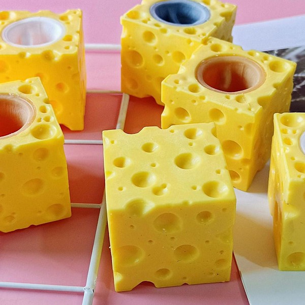 Mus Ostkopp Fidget Sensorisk Leksak - Stress Och Ångestlindring gray one-size