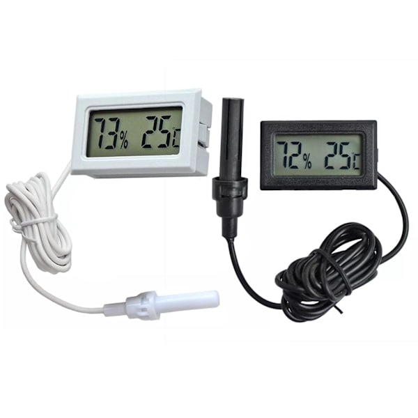Mini Termo Hygrometer Hygrometer Termometer Luftfuktighet X7V7 Y1U9 white One-size