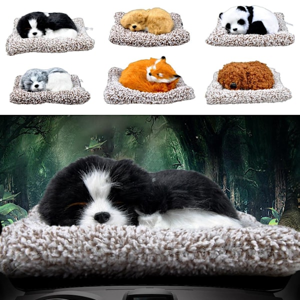 Bildekoration Instrumentbräda Simulerad Panda Bil Interiör Dekoration Lukt Docka Display Absorberande S1Q2 gray one-size