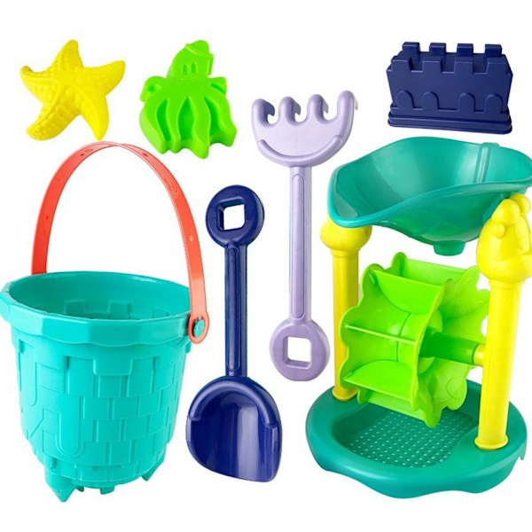 Strandleksaker för barn Hög kvalitet Säker Hållbar Sommar Vattenleksaker Leka Gräva Sand S6i5 A 7PCS 1set