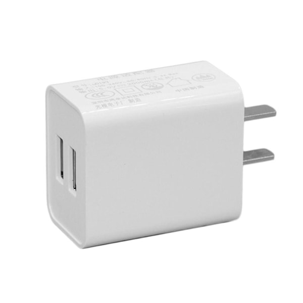 USB Väggladdare med Dubbel Port 2A 5V USB-kontakt, Strömladdare-US Adapter B3U6