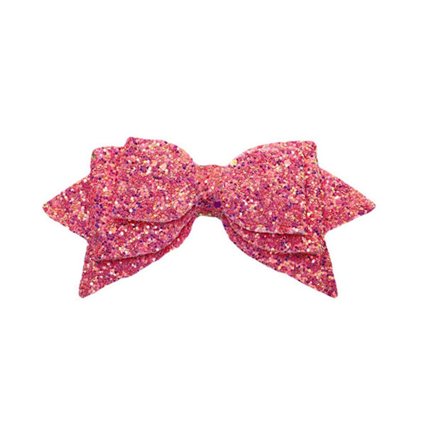 Söt Barbie Rosa Rosett Paljett Slips Dekoration För Tumlare sequin rose red one-size