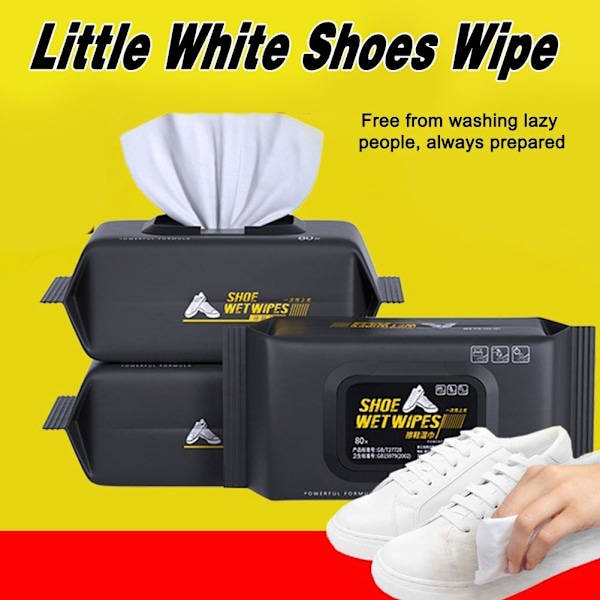 Skorengöringsservetter Snabba Servetter Portabla Sneakers Rengöringsservetter 1/12/30/80st E1Q7 black2 30pcs