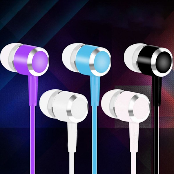 3,5 mm HIFI Super Bass Hörlurar In-Ear Hörlurar Stereo Hörlurar white One-size