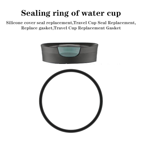 IUYQY 5 st Ersättningsringar i Gummi för Lock Kompatibla med Resemuggar 16oz & 20oz Packningar för Isolerade Rostfria Termosar, Kaffe