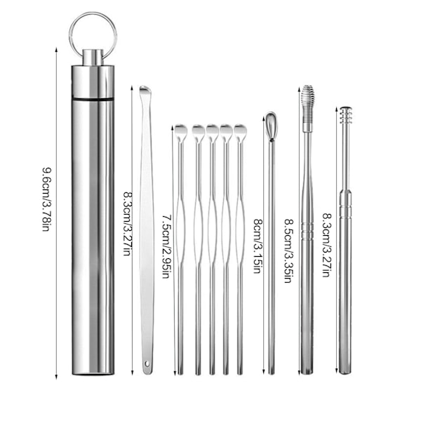 10 st hushåll bärbar öron sked spiral fjäder öron plockning för sliver  10pcs 10pcs