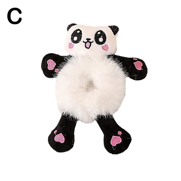 Kvinnors plyschhårband, söt tecknad djurpälshårhuvudrep P Panda 15*12cm