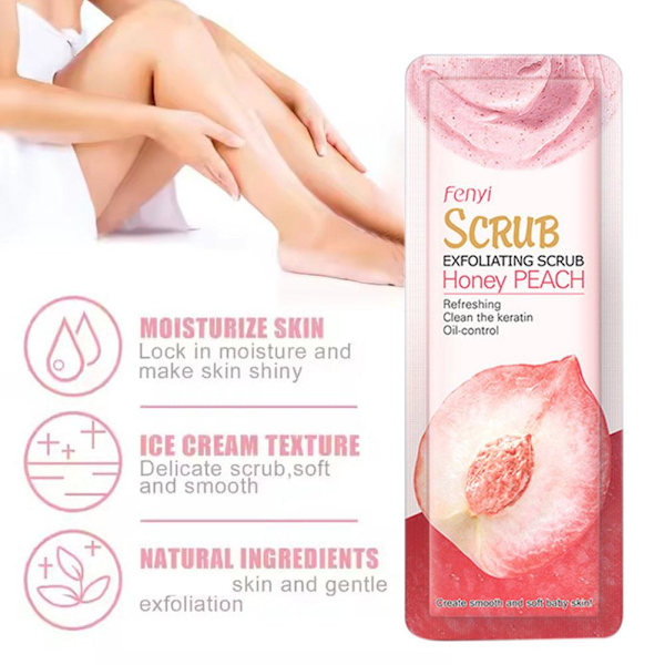 Radiance Ansiktsskrubb Persika Rengör & Exfolierar I1G7
