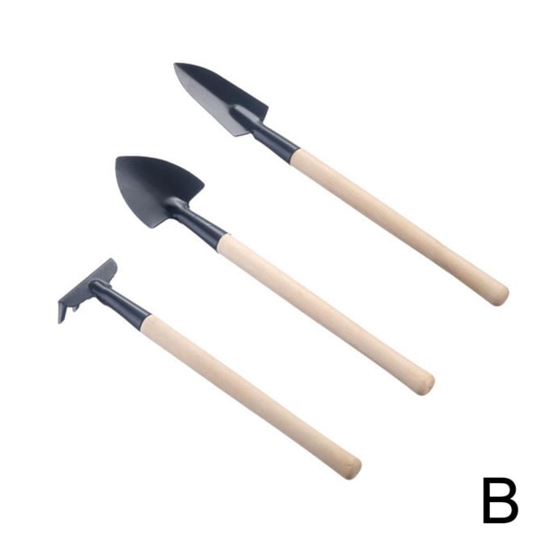 Blomkrukor Multifunktionell Trähandtag Liten Kratta Spade Spad 1 setB S