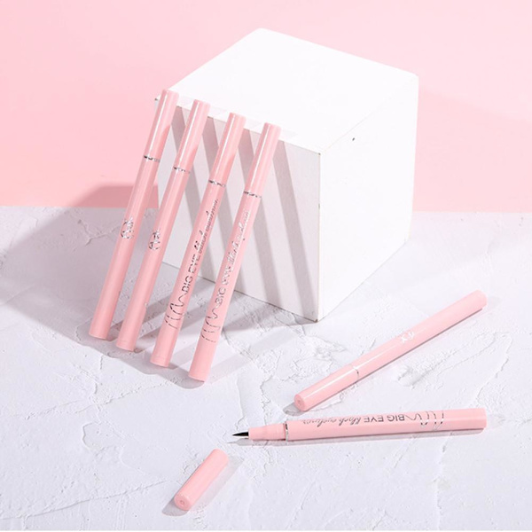 Pink Flash Uppgraderad Flytande Svart Eyeliner Matt Naturlig Långvarig Vattentät Smink Cruelty-free Y4l6