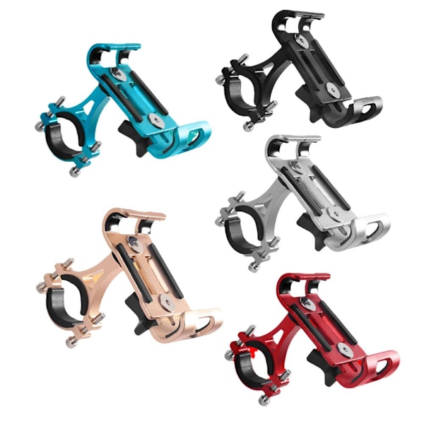 Aluminiumlegering 360 Graders Rotation Cykel Motorcykel Styre Telefonhållare Fäste red onesize