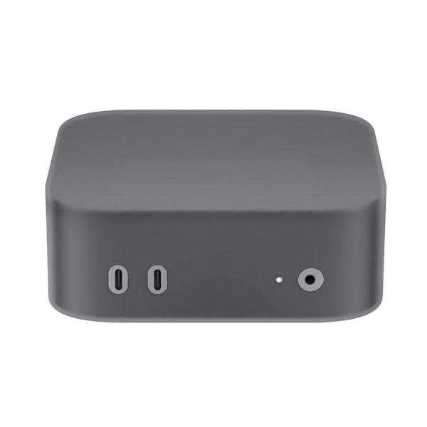 För 2025 Apple Mini M4 Värd Skyddande Silikonfodral Anti Fall Heltäckande Transparent Black 1pcs