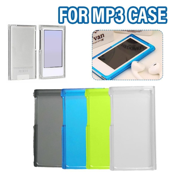 Klart Glansigt TPU Gel Skal Fodral För Apple iPod Nano 7:e 7G-Generation C5Q6 Skal S8B6 Translucent black one-size