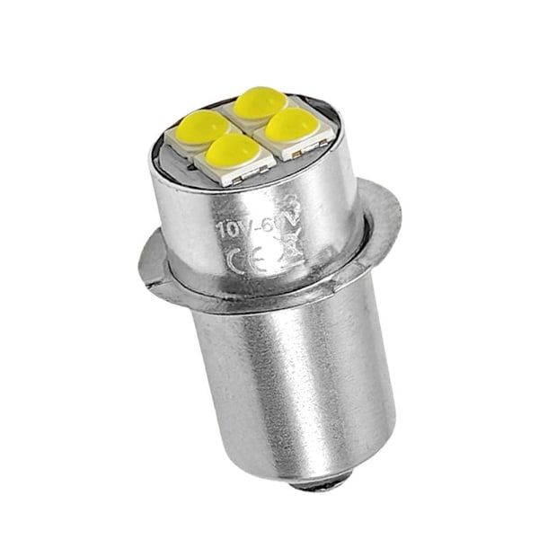 P13.5S PR2 LED DC-3V/4.5V/6V/12V/18V/24V Ersättningslampa för ficklampa - Vit