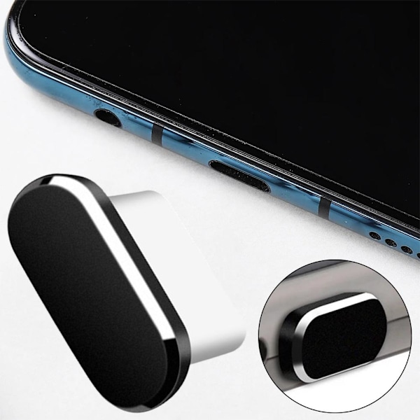 USB C Dammskydd Typ C Dammskydd Telefon Port Skydd GX ST Gray 1pcs