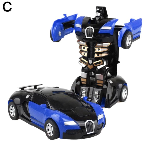 Transform Car, Rescue Bots Deformation Car One-Step Car Robot Veh blue one-size