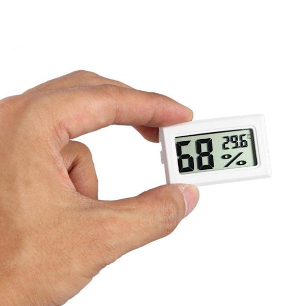 Mätare Termometer Hygrometer Digital LCD Temperatur Mini black One-size