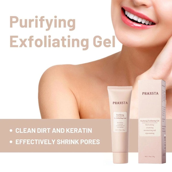 4-PACK PHANSTA Rengörande Exfolierande Gel Rengör, Återfuktar & Återupplivar - 50g