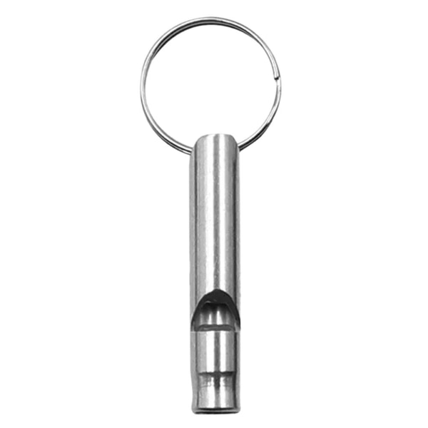 Metall Visselpipa Hänge Med Nyckelring För Utomhusnödsituationer silver One-size