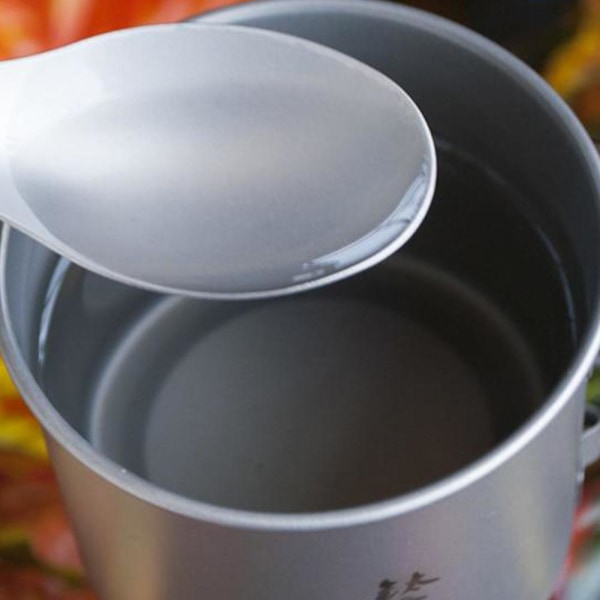 Utomhus Camping Picknick Titan Sked Bestick Gaffel Lättvikt Gaffel Spork Portabel A8U4