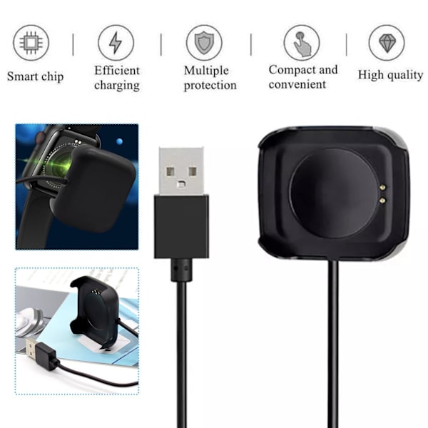 Smart Watch Magnetisk Laddare Smartwatch Laddningskabel USB Laddningsbar Adaptng-