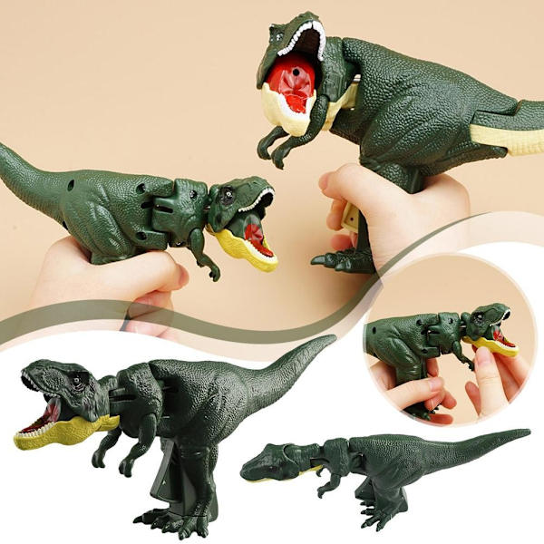 1 st Drake Ryter Trycker För Att Skaka Huvudet Dinosaurie Teleskopisk Fjäder Mekanisk Kreativ Dekompression Trick Barnleksaker