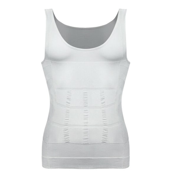 Slimming Stretchy Shapewear Vest Skjorta för män Sportkompression black M