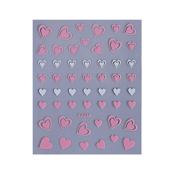 Franska Långa Naglar Kärlek Nagelstickers Kvinnor Romantiska Linjer Sticker Till Nagel Kärlek Ta Bort Konst Lätt J8i7 E 1pcs