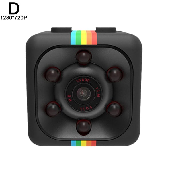 Mini Hidden Camera Motion Nattövervakning Small Video Cam Spo black 1080P