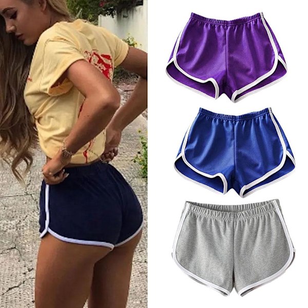 Minipants Sports Shorts för kvinnor Hemmabruk En storlek Mjuka kvinnor black onesize