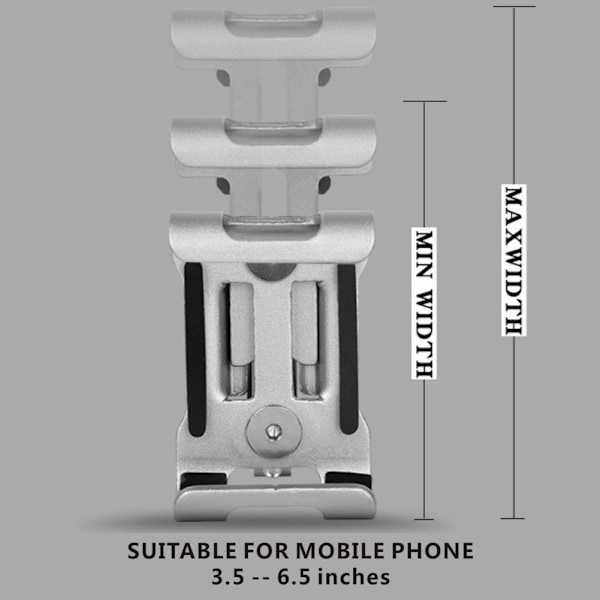 Aluminiumlegering 360 Graders Rotation Cykel Motorcykel Styre Telefonhållare Fäste red onesize