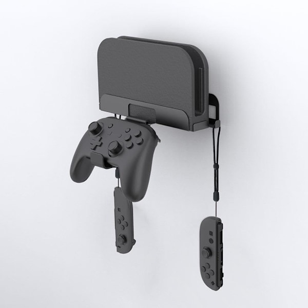 Väggfäste för Switch 2, Metall Väggmonterat Hållarfäste för Switch 2 Spelkonsol, Utrymmesbesparande Vertikalt Ställ Väggmonteringsförvaring